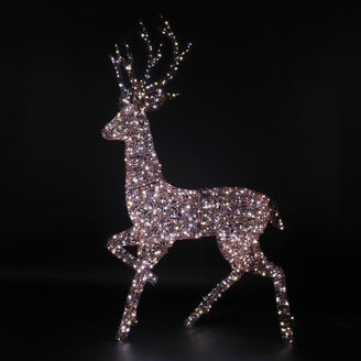 Majestic Outdoor Copper Light Up Stag – 2m