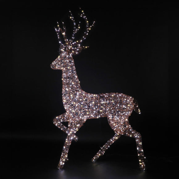 Majestic Outdoor Copper Light Up Stag – 2m