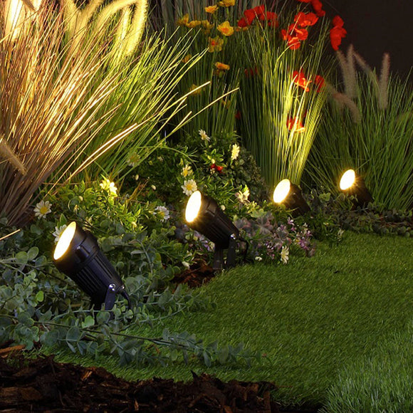 Garden Connectable Spotlights - Set of 4