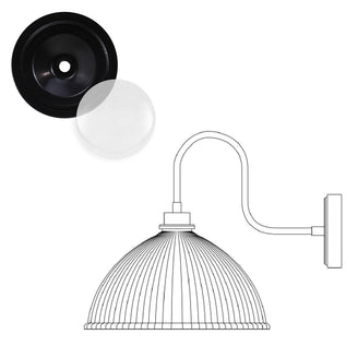 Maris Outdoor Swan Neck Wall Light