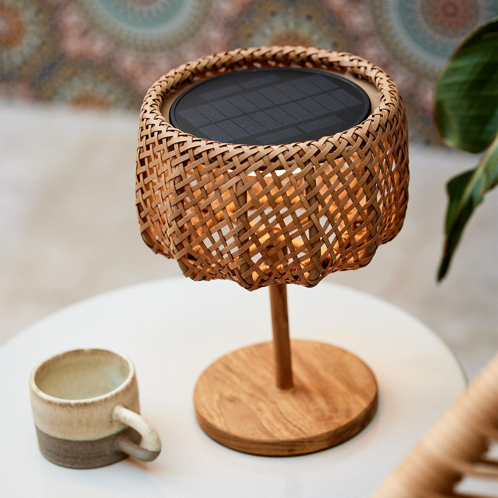 Buy Illusion Glow Weave Solar Table Lamp — The Worm that Turned ...