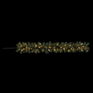 Frosted Pre-Lit Door Garland – 5m Battery Operated