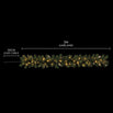 Frosted Pre-Lit Door Garland – 5m Battery Operated