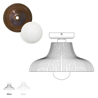 Aquarius Outdoor Semi Flush Ceiling Light