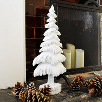 Nordic 2D White Christmas Tree Decoration (4653375782972)