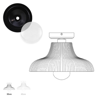 Aquarius Outdoor Semi Flush Ceiling Light