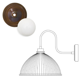 Maris Outdoor Swan Neck Wall Light