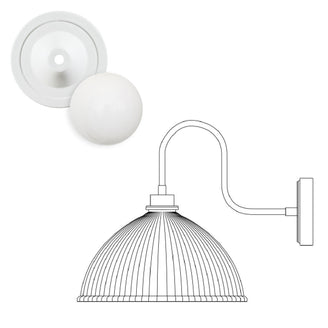 Maris Outdoor Swan Neck Wall Light