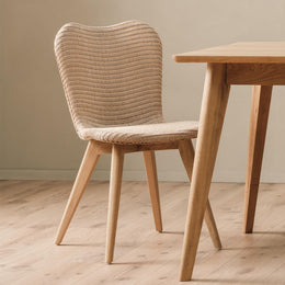 Lily Indoor Dining Chair with Oak Legs