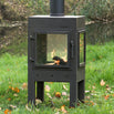 Glass and Steel Wood Burning Stove