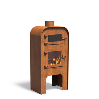 Corten Steel Stove and Pizza Oven