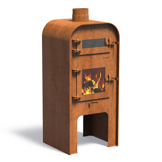 Corten Steel Stove and Pizza Oven