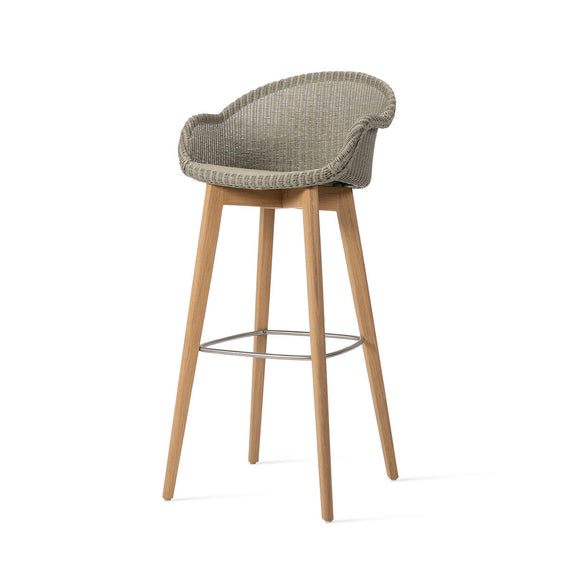 Avril Indoor Bar Stool with Oak Legs