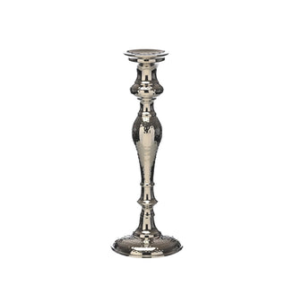 Heritage Brushed Silver Candlestick