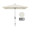 AluTwist Square Centre Pole Parasols