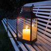 Antiqued Brass Table Lantern