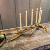 Antiqued Gold Baronial Candelabra