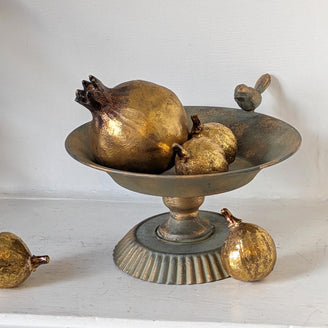 Antiqued Gold Decorative Pomegranates