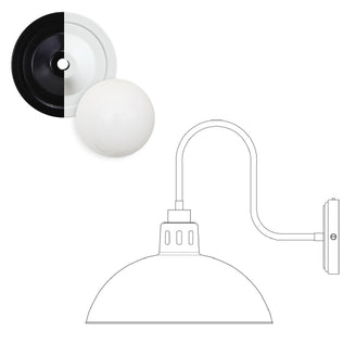 Talise Outdoor Swan Neck Wall Light