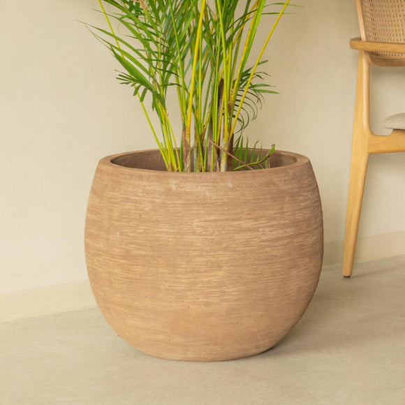 Saya Round Terracotta Planter - Set of 2