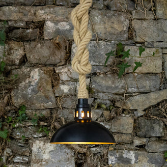 Tahiti Outdoor Rope Pendant Light