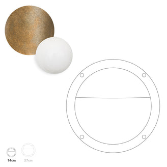 Begawan Outdoor Semi-Flush Wall Light