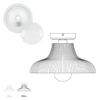 Aquarius Outdoor Semi Flush Ceiling Light