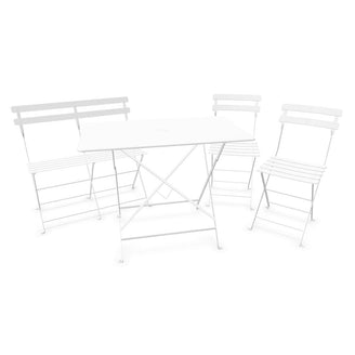Bistro Dining Table + Bench +2 Chair Set