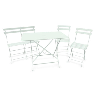 Bistro Dining Table + Bench +2 Chair Set