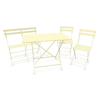 Bistro Dining Table + Bench +2 Chair Set
