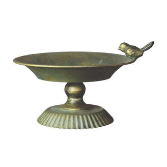 Verdigris Trinket Dish with Bird Detail