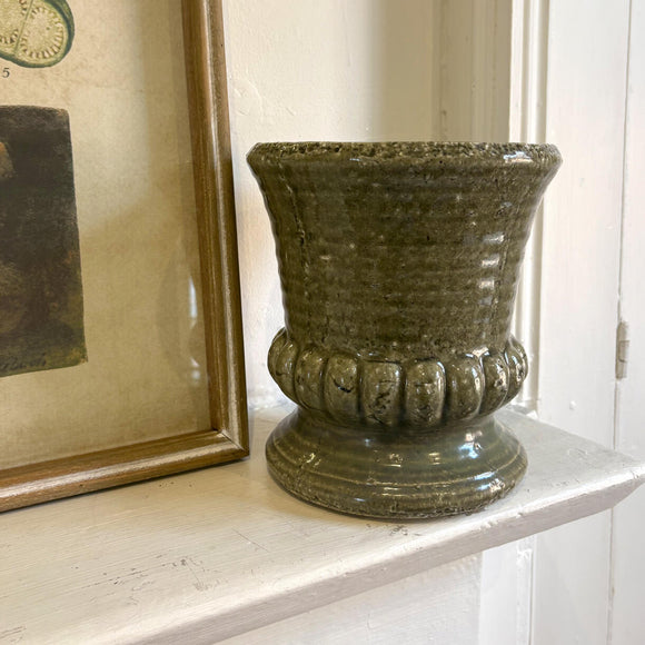 Botanical Glazed Footed Indoor Planter