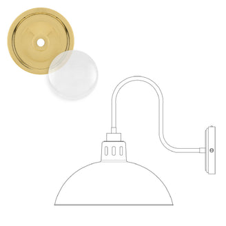 Talise Outdoor Swan Neck Wall Light