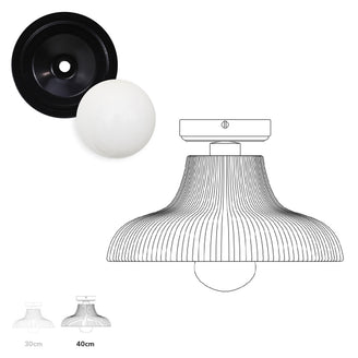 Aquarius Outdoor Semi Flush Ceiling Light