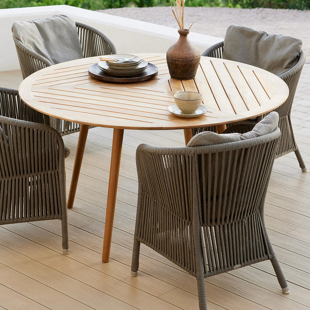 Buy Define Round Teak Dining Tables — The Worm that Turned