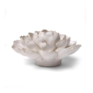 Ceramic Camelia Flower Ivory