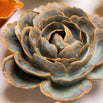 Ceramic English Rose Flower Soft Ivory