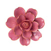 Ceramic Gardenia Flower Rose Pink