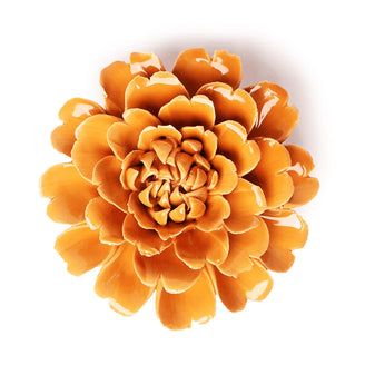 Ceramic Marigold Orange Flower