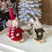 Slalom Skiing Mouse Christmas Decoration