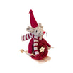 Slalom Skiing Mouse Christmas Decoration