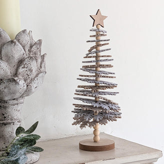 Nordic Felt Christmas Tree with Snowflake Branches