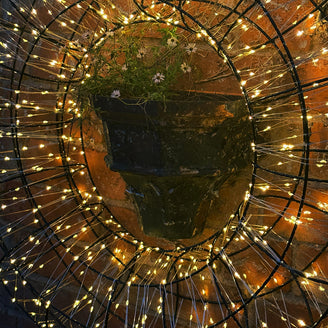 Oversized Outdoor Illuminated LED Wreath