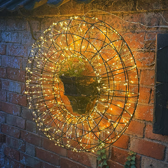 Oversized Outdoor Illuminated LED Wreath