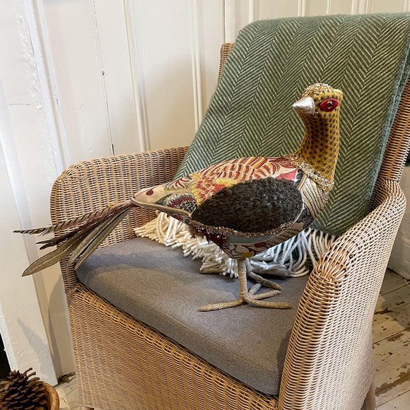 Baroque Standing Pheasant Decoration