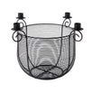 Wire Table Planter with 4 Taper Candle Holders
