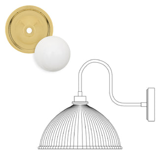 Maris Outdoor Swan Neck Wall Light