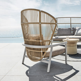 Fern Aluminium High Back Lounge Chair