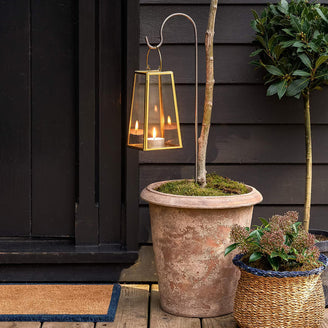Raw Metal Garden Lantern Hook – 70cm