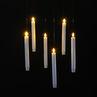 Floating Magic Candles with Wand – Set of 6